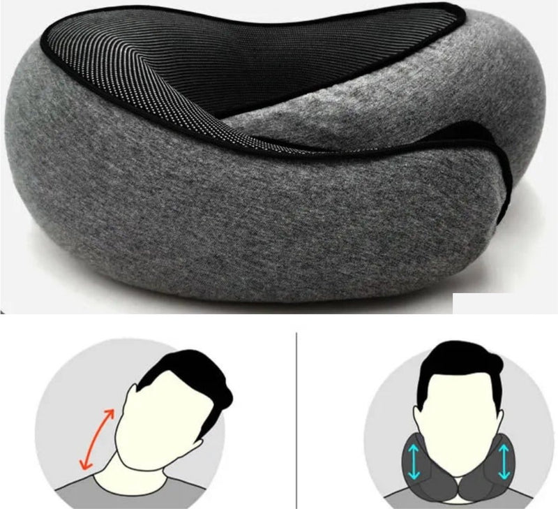 Memory Foam Travel Pillow - 360 Ergonomic Neck Support