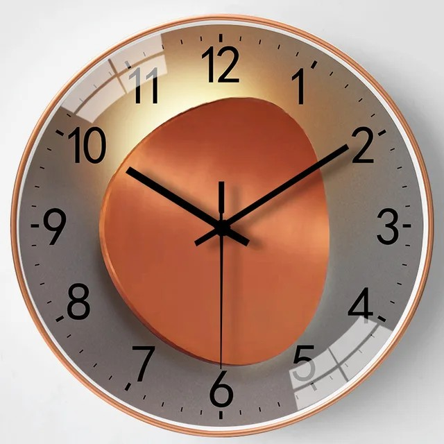 Modern Wall Clock with Luminous Effect