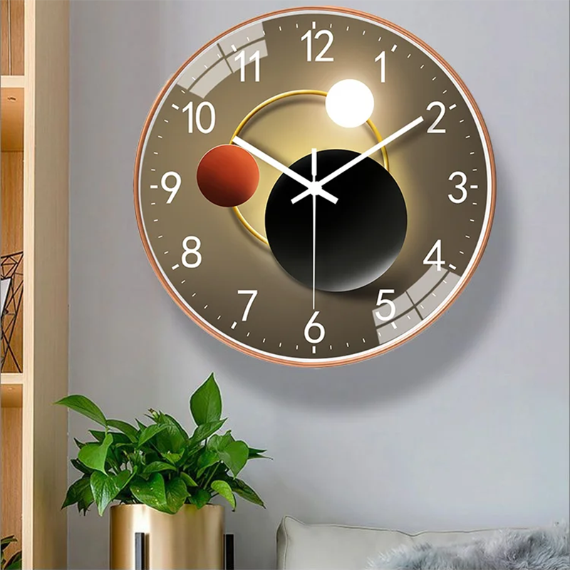 Modern Wall Clock with Luminous Effect