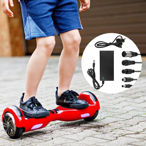 Electric Scooter Charger 42V 2A - Hoverboard Compatible with 5 Connectors