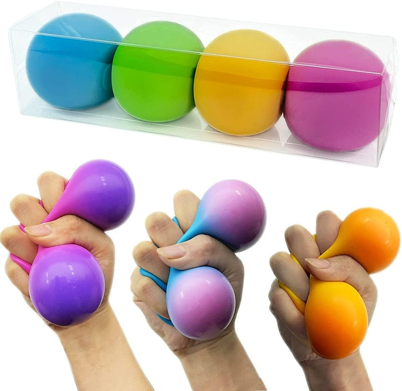 Squish Ball - Color-Changing Anti-Stress Ball - Set of 4