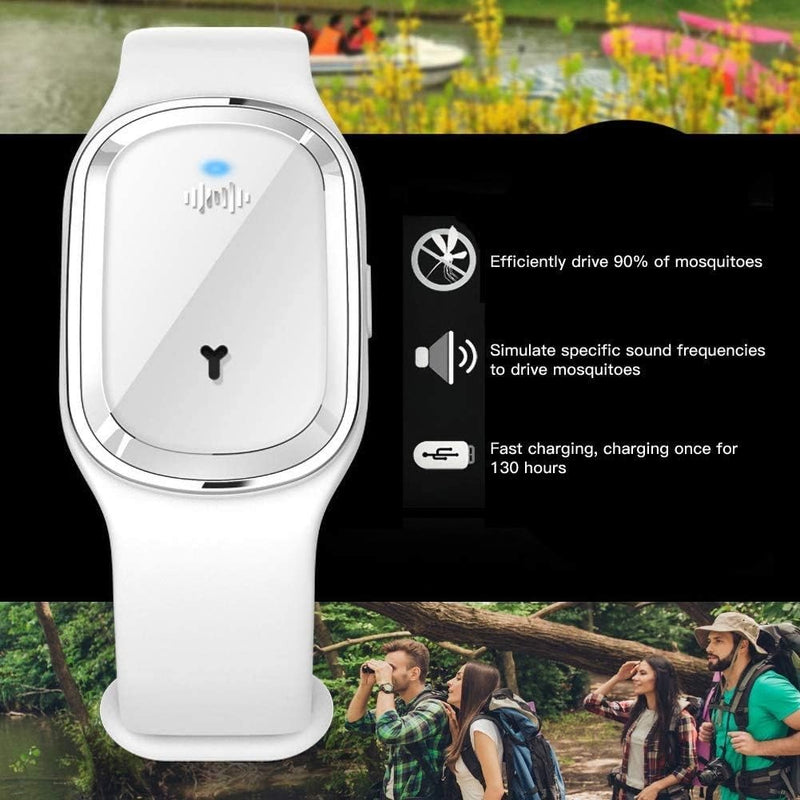 Ultrasonic Mosquito Repellent Bracelet – Waterproof Electronic Watch