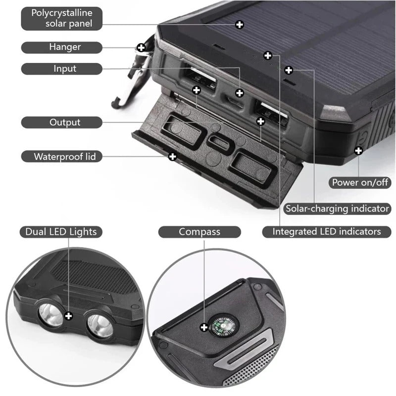 Solar Power Bank for Mobile Phones