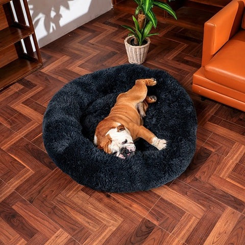 Calming Dog Bed with Removable Cover