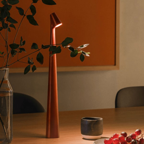 Portable Cordless LED Lamp – Rechargeable African-Inspired Table Light