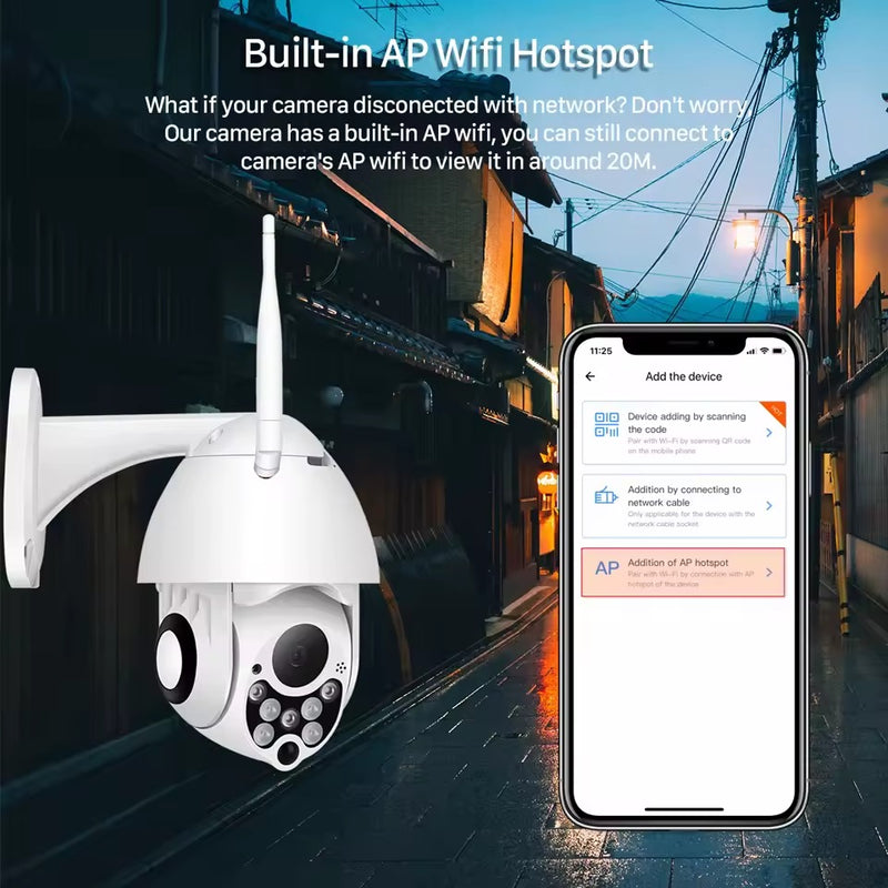 Outdoor WiFi Camera 1080p HD – 360° Waterproof Security