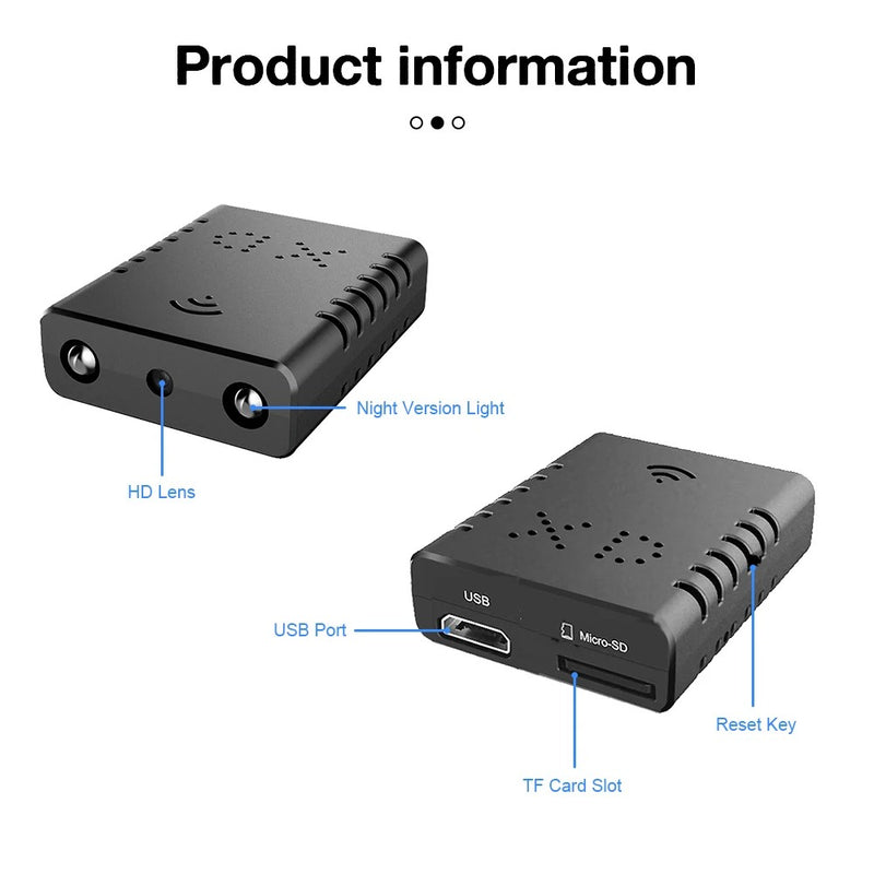 Wireless Mini Camera – Full HD Recording with Built-in Microphone