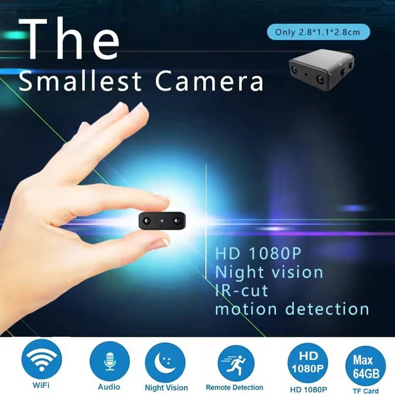 Wireless Mini Camera – Full HD Recording with Built-in Microphone