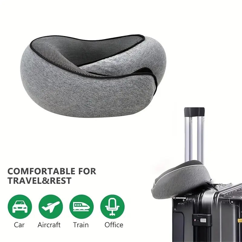 Memory Foam Travel Pillow - 360 Ergonomic Neck Support