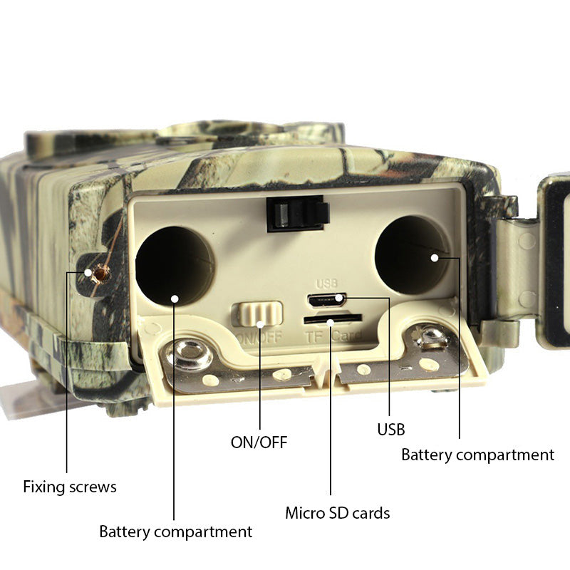 HD Trail Camera with Motion Detection and Night Vision