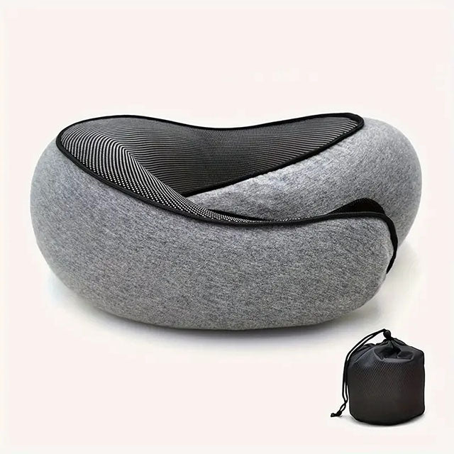 Memory Foam Travel Pillow - 360 Ergonomic Neck Support