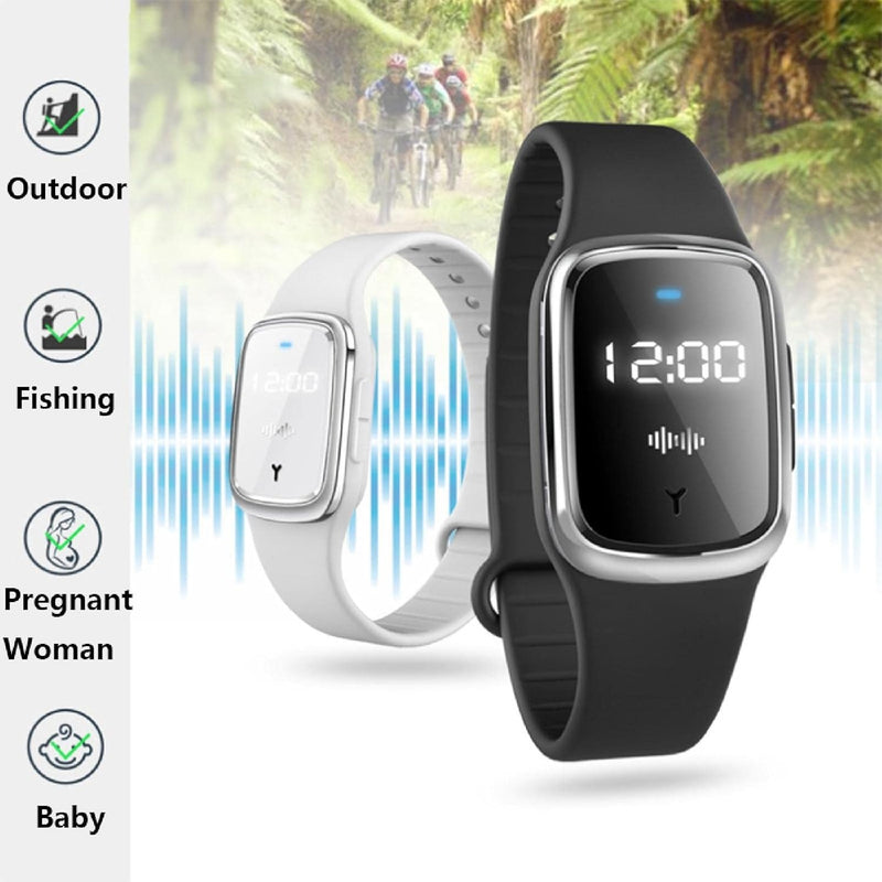 Ultrasonic Mosquito Repellent Bracelet – Waterproof Electronic Watch