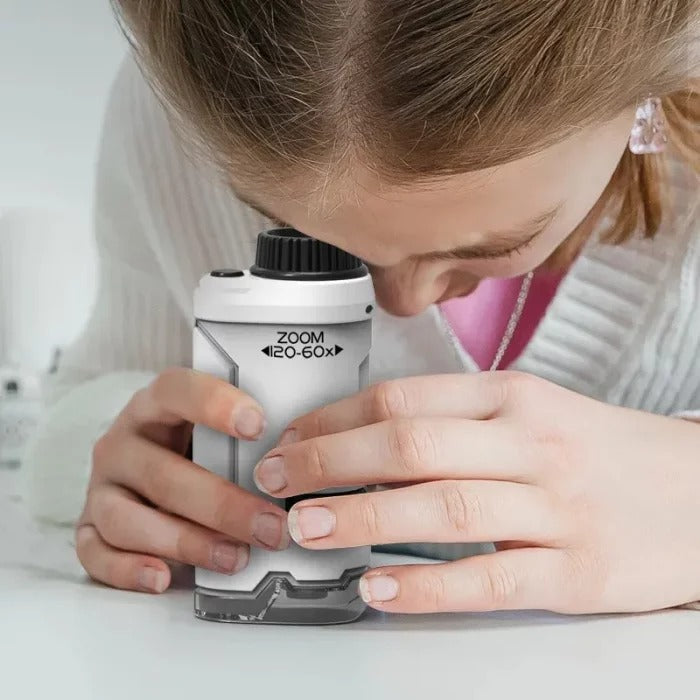 Pocket Mini Microscope - Portable x120 Magnification